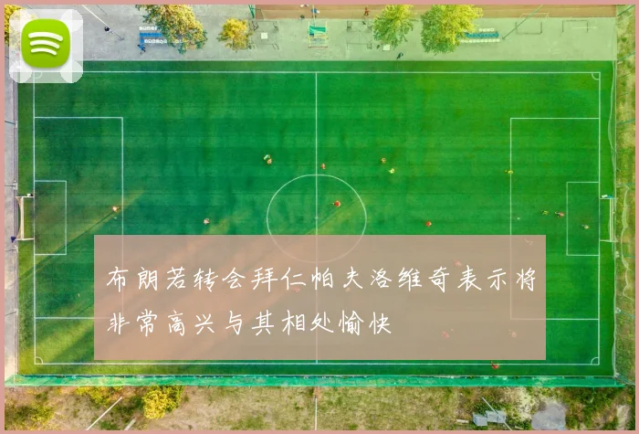 布朗若转会拜仁帕夫洛维奇表示将非常高兴与其相处愉快